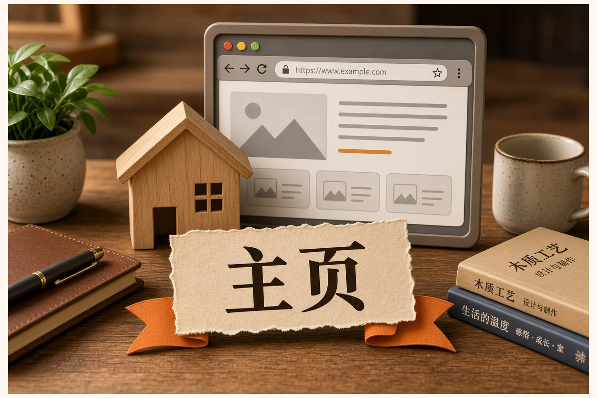 主页设置示意图